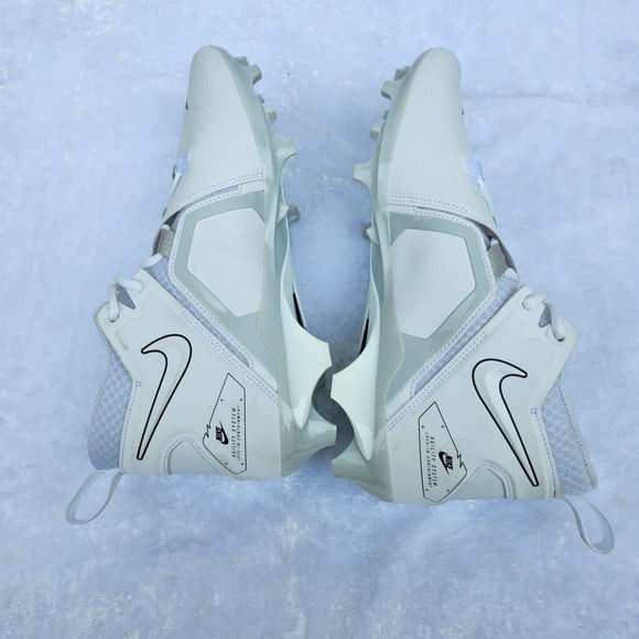 Nike Alpha Menace Pro 3 White Black Football Cleat's Men's size 11 - Picture 6 of 11
